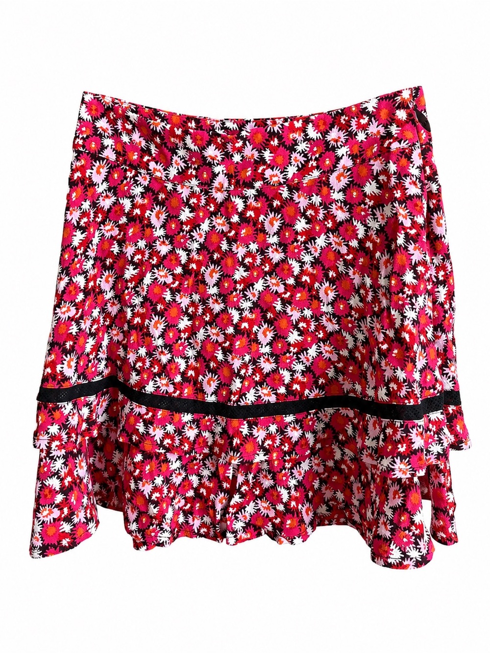 Juicy Couture Floral Tiered Ruffle Mini Skirt Y2K Size 0